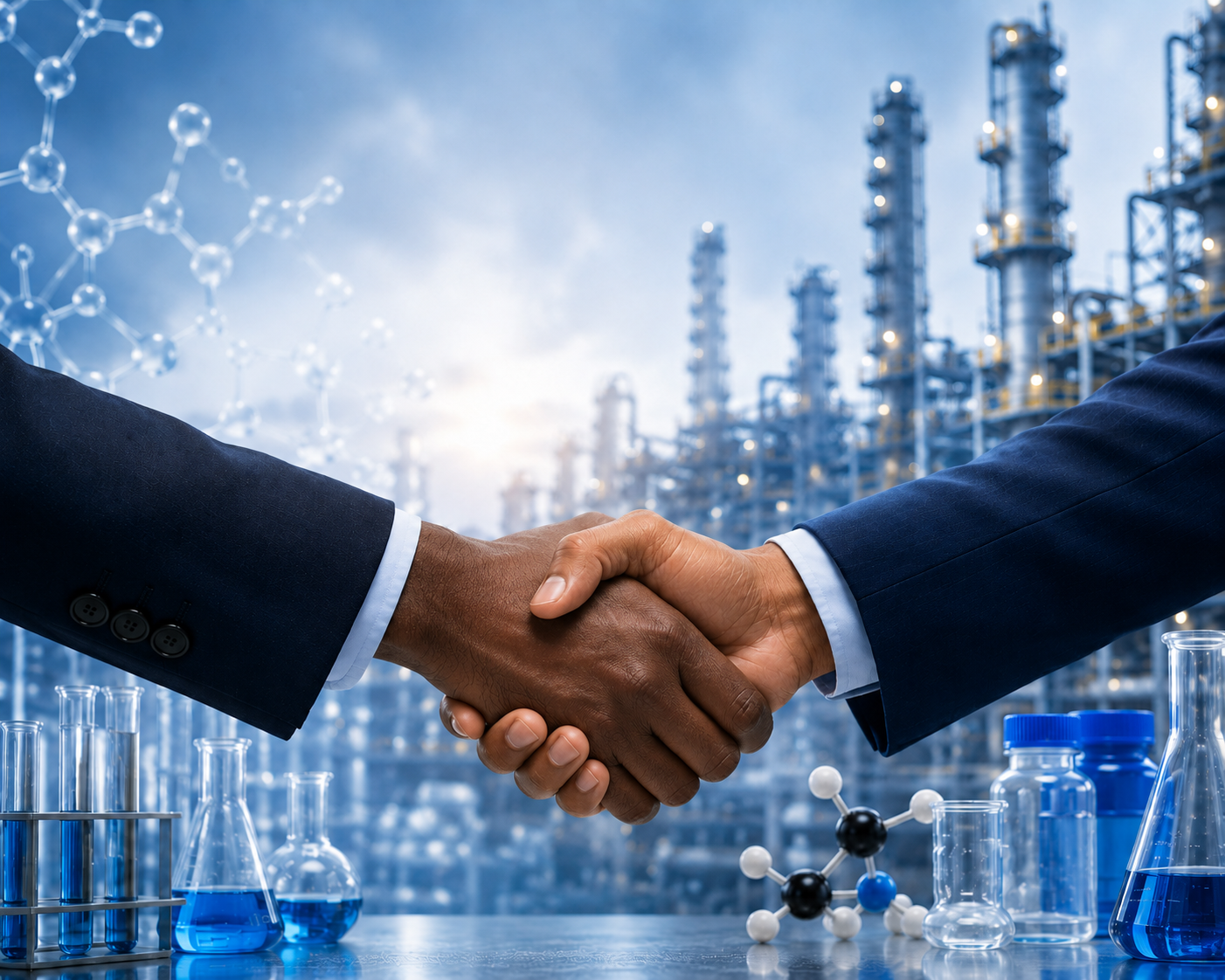 Shaking Hands Trust cross chemicals